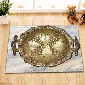 Brass Soap Dish with 3D Grape Leaf Motif.